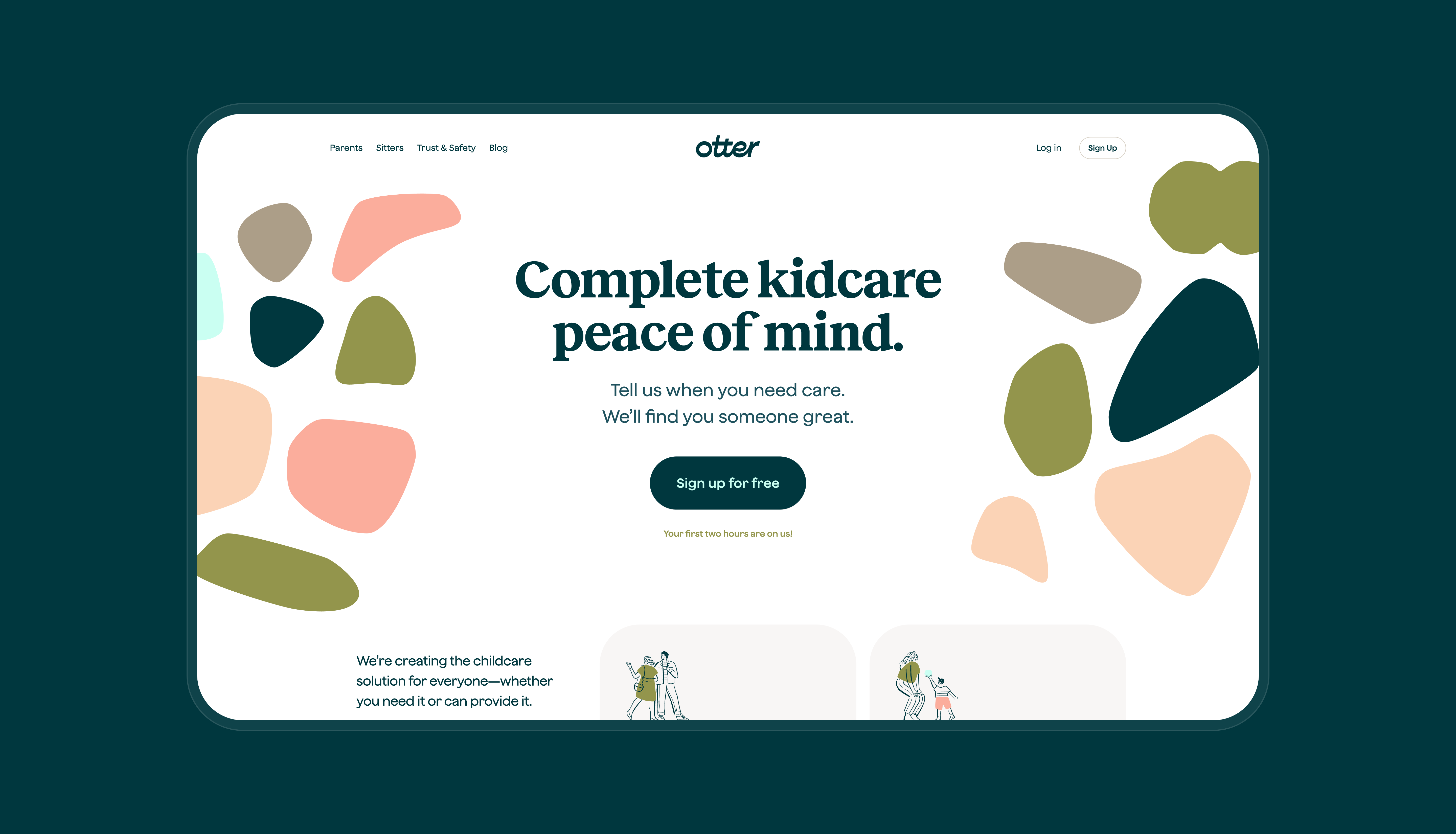 Otter website homepage